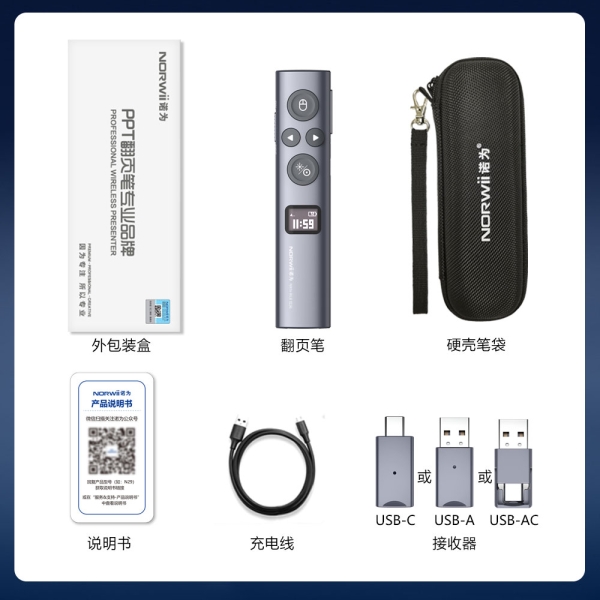 N95s BLE 蓝牙连接 上下翻页 聚光灯 放大镜 数字激光 时钟显示 倒计时