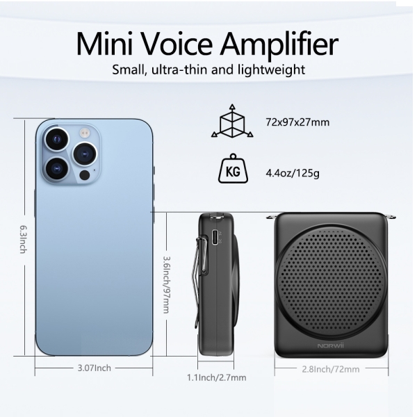 S368 Voice Amplifier Black