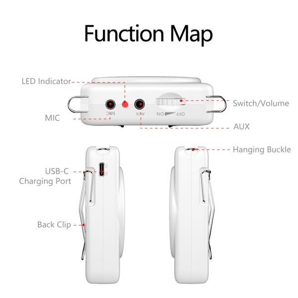 S368 Voice Amplifier white