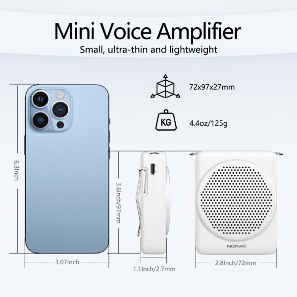 S368 Voice Amplifier white
